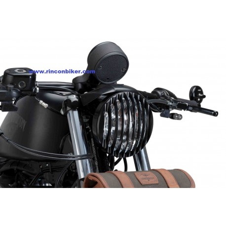 REJA EMBELLECEDORA FAROS DE 5 3/4 NEGRA PARA SPORTSTER