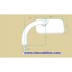 RETROVISOR UTILITY DE BILTWELL DE DENTRO MANILLAR DE 22MM RECTANGULAR CROMADO