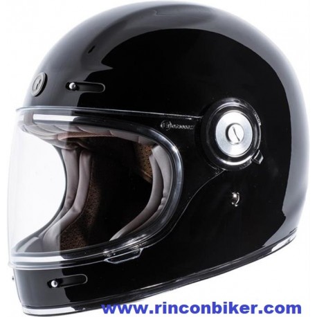 CASCO RETRO TORC T1 NEGRO BRILLO