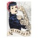 CAMISETA MUJER QUEEN KEROSIN "WE CAN DO IT"