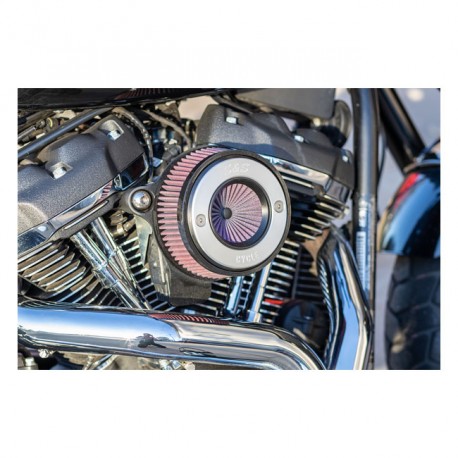 FILTRO DE AIRE " AIR STINGER STEALTH" ARO ALUMINIO PARA MODELOS HARLEY