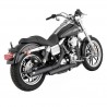 SILENCIOSO TWIN SLASH NEGRO DE VANCE & HINES PARA DYNA DE 91-16 ( VER NOTAS PARA EXCEPCIONES)