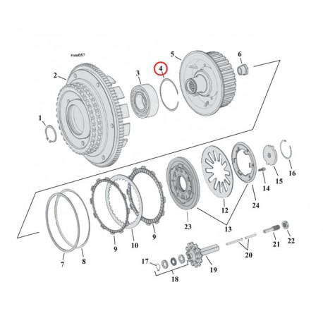 ANILLO DE RETENCIÓN CUBO DE EMBRAGUE OEM 37905-90