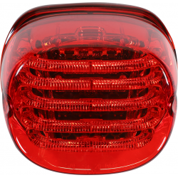 Piloto LED rojo homologado de perfil estrecho sin ventana de matrícula
