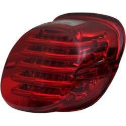 Piloto LED rojo homologado de perfil estrecho con luz de matrícula superior