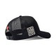 Gorra trucker de West Coast Choppers Motorcycle Co. acabado negro.