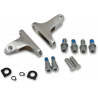 Kit de montaje en cromado de estribera de pasajero corta para Harley Touring 93-21