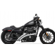 Escape Radical Radius cromado terminal negro para Harley Sportster de 2014 a 2022