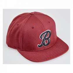 Gorra Biltwell Script B granate