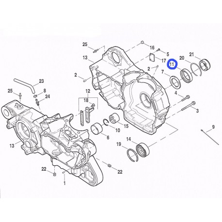 Retén eje piñón motor OEM: 12068