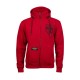 SUDADERA WCC ATX CON CREMALLERA Y CAPUCHA ROJA