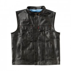 Chaleco de cuero  West Coast Choppers x 13 1/2 Dominator