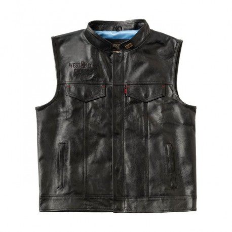 Chaleco de cuero  West Coast Choppers x 13 1/2 Dominator