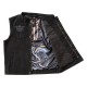 Chaleco de lona negra West Coast Choppers x 13 1/2 Dominator Canvas