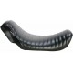 Asiento individual Bare Bones Pleated para Harley Dyna 06-17