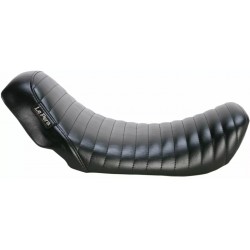 Asiento individual Bare Bones Pleated para Harley Dyna 06-17