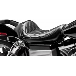 Asiento Stubs Cafe Diamond individual para Harley Dyna 06-17