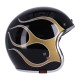 Casco Skull de 13 1/2  dorado flameado