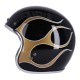 Casco Skull de 13 1/2  dorado flameado