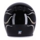 Casco Skull de 13 1/2  dorado flameado