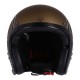 Casco Skull de 13 1/2  dorado con llamas negras