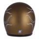 Casco Skull de 13 1/2  dorado con llamas negras