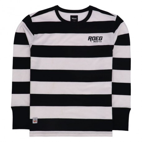 Jersey Ricky a rayas blanco/negro