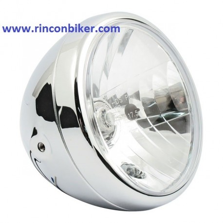 FARO RENO 7" ESTILO H-D CROMADO. HOMOLOGADO.