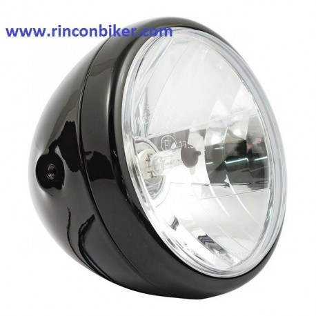 FARO RENO 7" ESTILO H-D NEGRO. HOMOLOGADO.