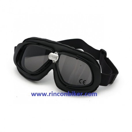 GAFAS CLASICAS BANDIT CON PIEL NEGRA Y LENTE AHUMADA