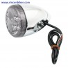 INTERMITENTE LED CON 3 FUNCIONES (PILOTO, FRENO INTERMITENCIA) CROMADO CRISTAL AHUMADO, HOMOLOGADO