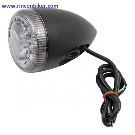 INTERMITENTE LED CON 3 FUNCIONES (PILOTO, FRENO INTERMITENCIA) NEGRO CRISTAL AHUMADO, HOMOLOGADO