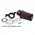 FILTRO CONO K&N NEGRO AIRCHARGER PARA SOFTAIL 01-15 Y DYNA 04-15 