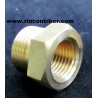 ADAPTADOR PARA GRIFOS DE GASOLINA DE 1/4" NPT A 3/8" CON ROSCA INTERNA 