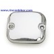 TAPA DE BOMBA DE FRENO DELANTERO CROMADA LISA PARA HARLEY 96-05 SOFTAIL, DYNA, 96-04 TOURING, 96-03 SPORTSTER, 02-05 VRSC