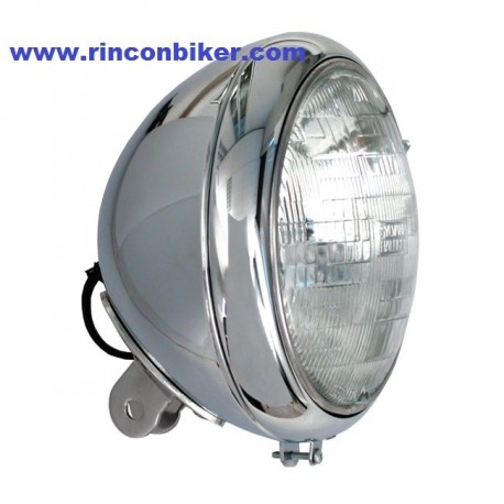 FARO RECAMBIO 7" 86-07 H-D CROMADO. HOMOLOGADO.