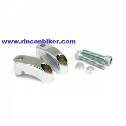 KIT DE MONTAJE DE INTERMITENTES DELANTEROS CORTO PARA SPORTSTER 87-16 Y DYNA 91-05